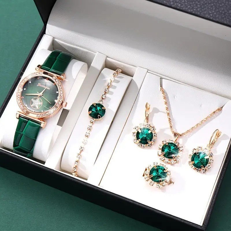 Set de Joyería Verdantra Timecourt | Oro