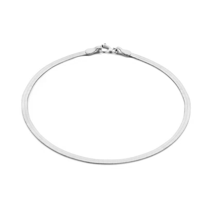 Pulsera Serpiente Sol | Oro Blanco