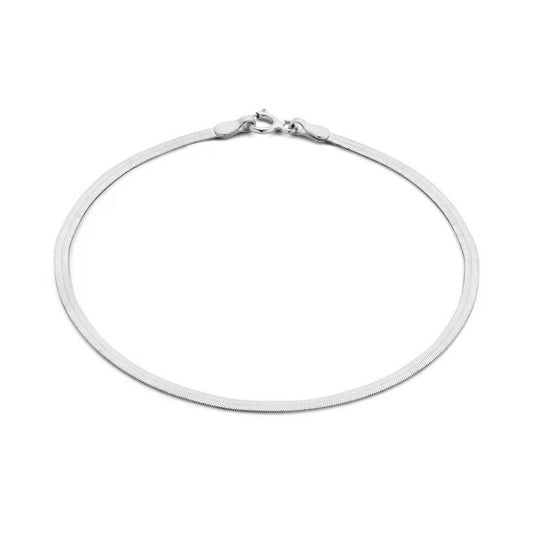 Pulsera Serpiente Sol | Oro Blanco
