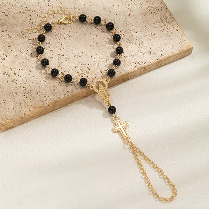 Brazalete rosario Cruz gótico