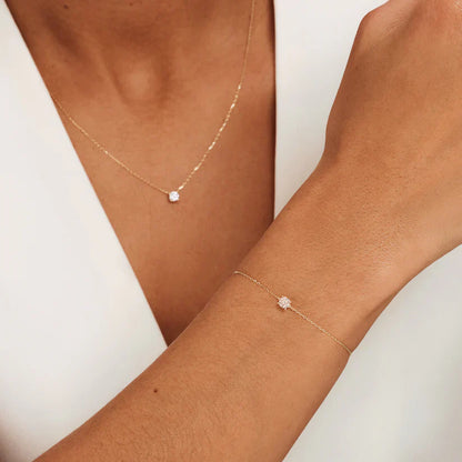 Set de Piedra de Moisanita Cléa | Oro