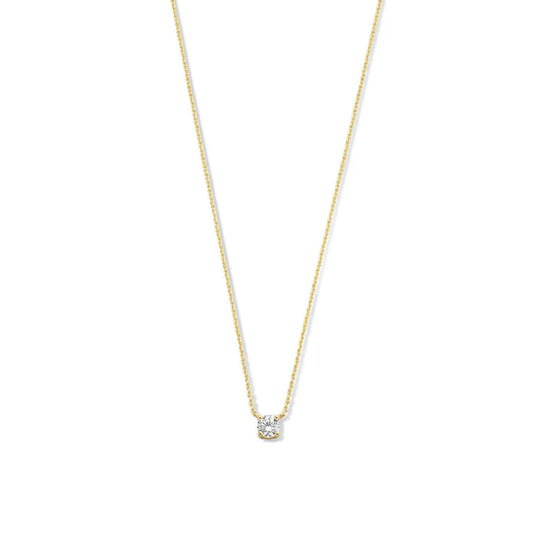Collar de Piedra de Moisanita Cléa | Oro