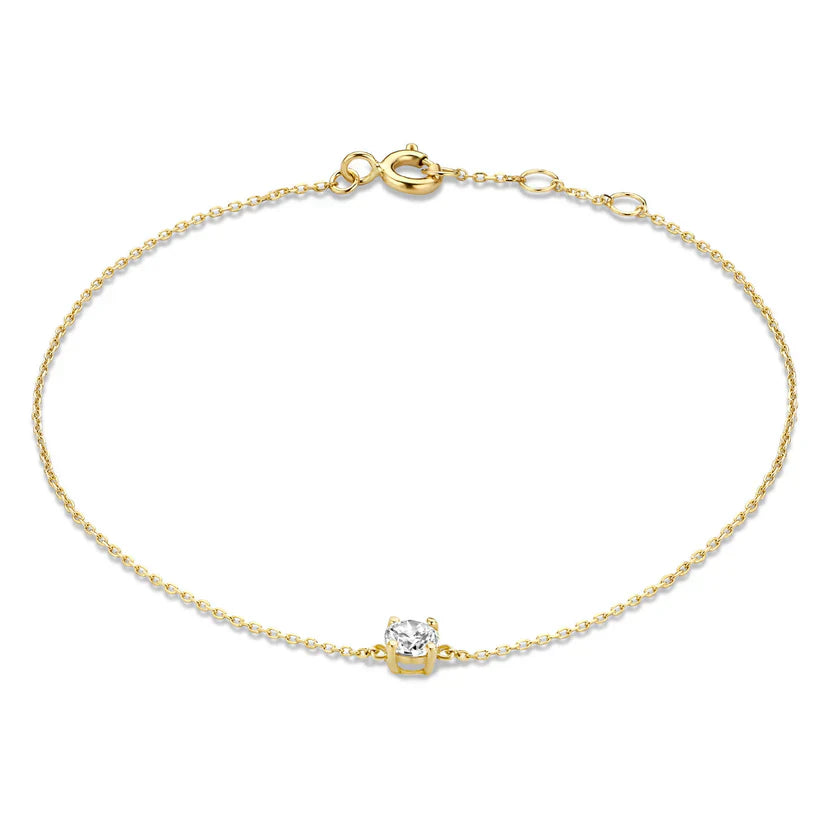 Pulsera con Piedra Cléa | Oro Blanco