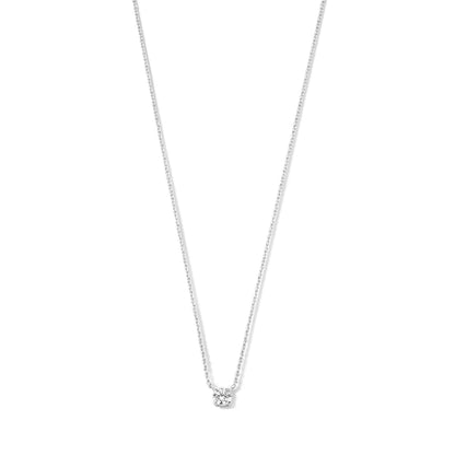 Collar con Piedra Clea | Oro Blanco