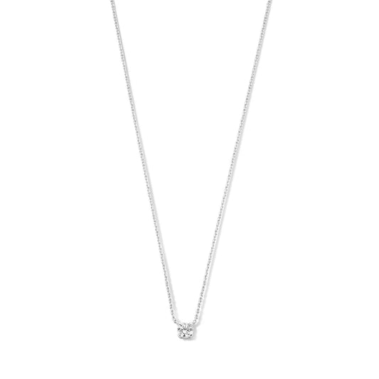 Collar con Piedra Clea | Oro Blanco
