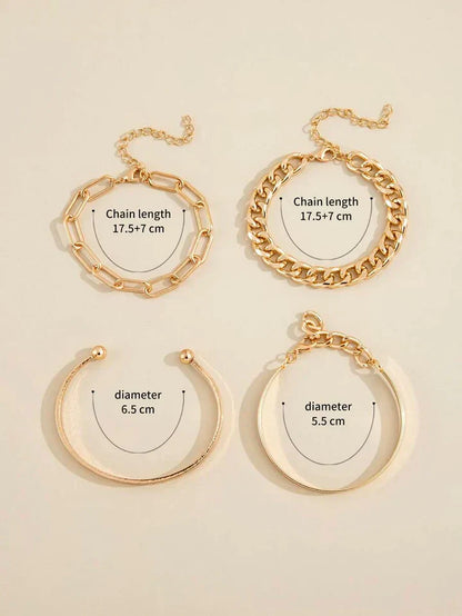Set de Pulseras Elan Mercer | Oro