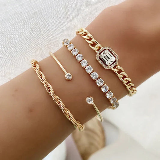 Set de Pulseras Domitia Calvina | Oro